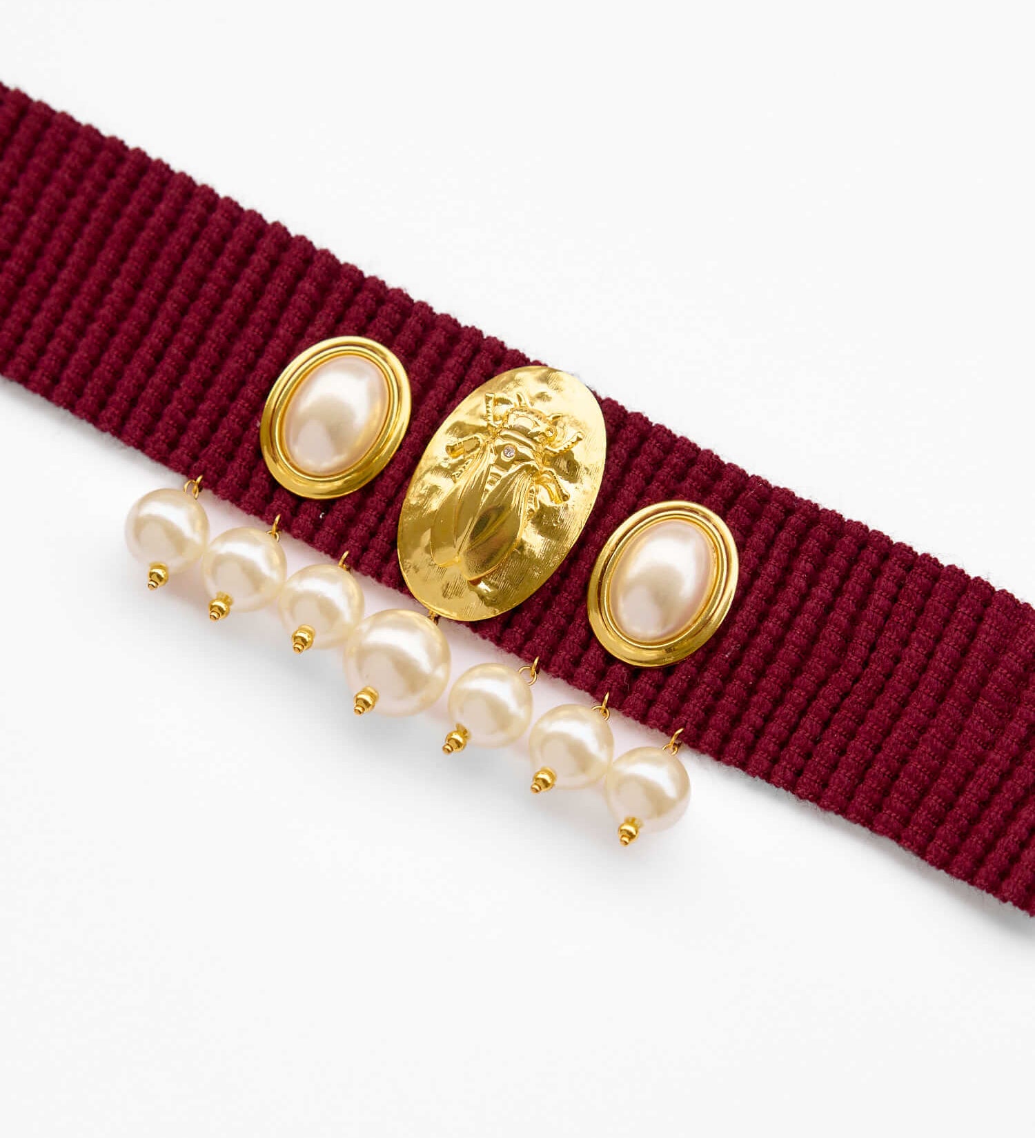 Handgemachter Schmuck Duesseldorf Choker Halskette Μalena Gold - Choker l Yasèmia