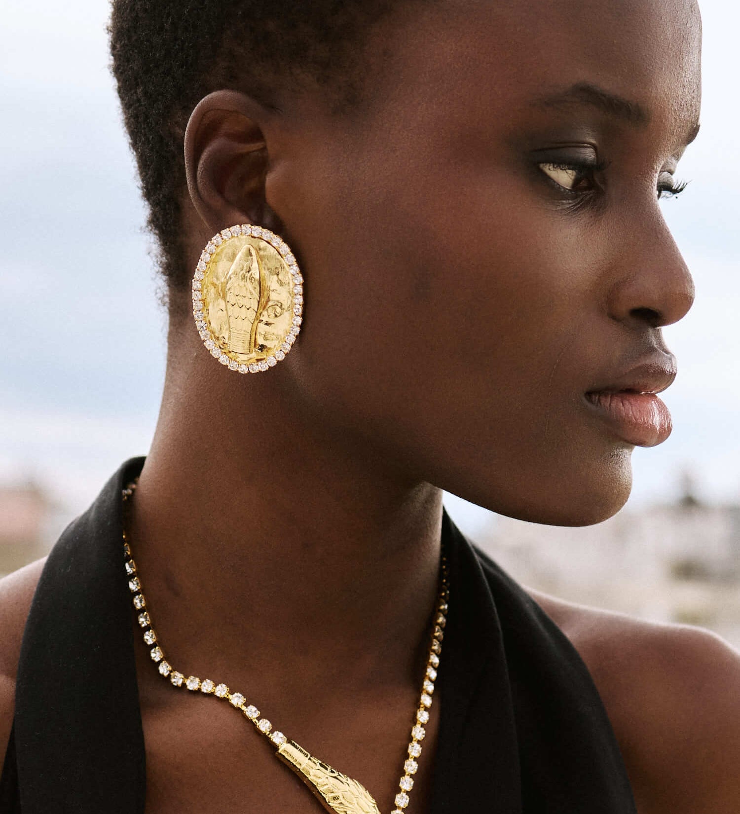 Handgemachte Naga Ohrringe 24K Vergoldet l Yasèmia Jewellery Yasèmia