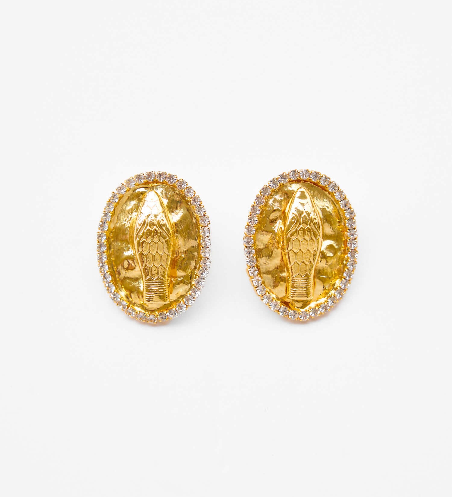 Handgemachte Naga Ohrringe 24K Vergoldet l Yasèmia Jewellery Yasèmia