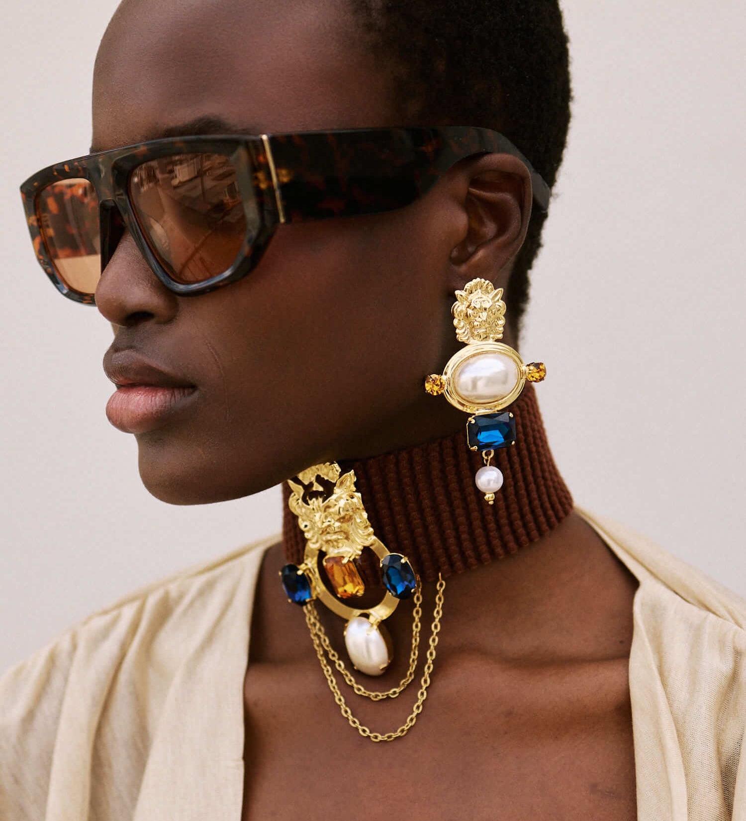 Handgemachte Ophelia Ohrringe 24K Vergoldet l Yasèmia Jewellery Yasèmia