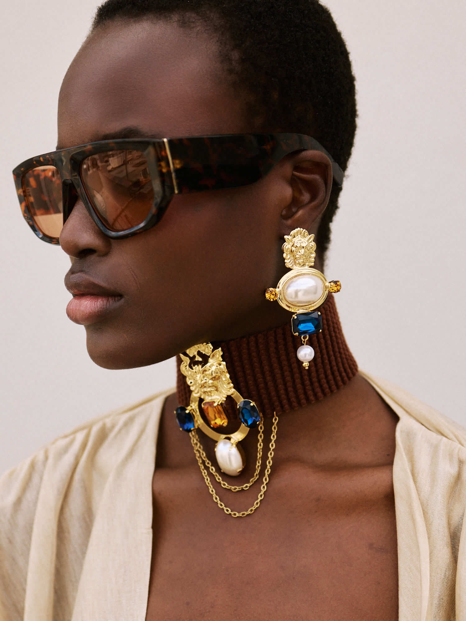 Handgemachte Ophelia Ohrringe 24K Vergoldet l Yasèmia Jewellery Yasèmia