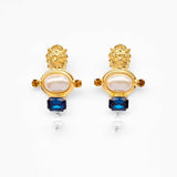 Handgemachte Ophelia Ohrringe 24K Vergoldet l Yasèmia Jewellery Yasèmia