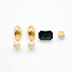 Handgemachter Schmuck Duesseldorf Yasemia jewellery Ohrringe statement set gold mit steinen