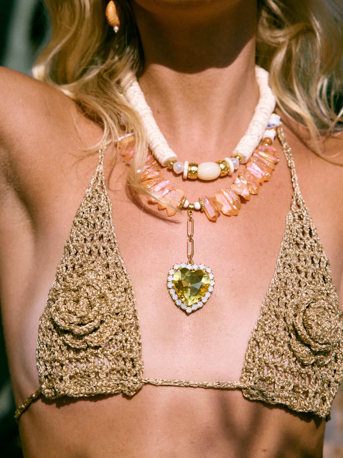 Handgemachte Salted Caramel Gold - Halskette l Yasèmia Jewellery Yasèmia