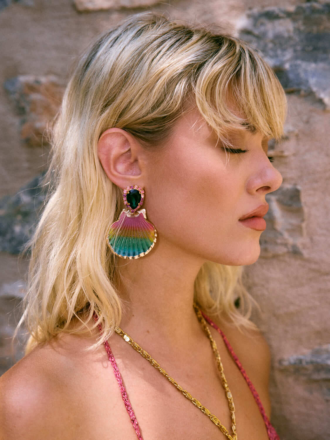 Handgemachte Tulum Ohrringe 24K Vergoldet l Yasèmia Jewellery Yasèmia