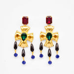 Handgemachter Schmuck Duesseldorf Yasemia jewellery Ohrringe Kreuz statement set gold mit steinen