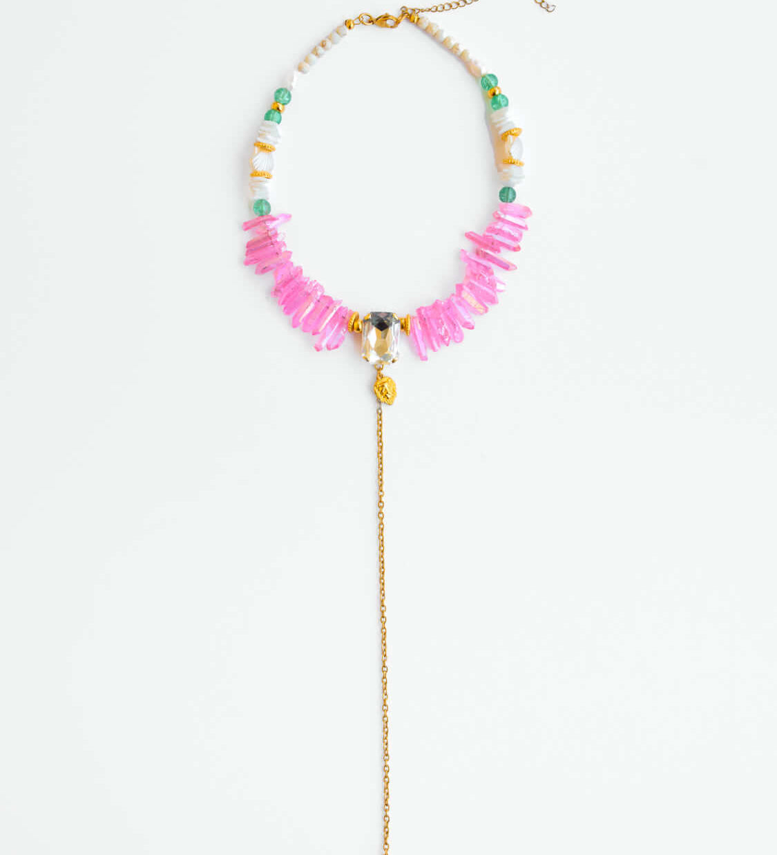 Handgemachte Watermelon Sugar Gold - Halskette l Yasèmia Jewellery Yasèmia