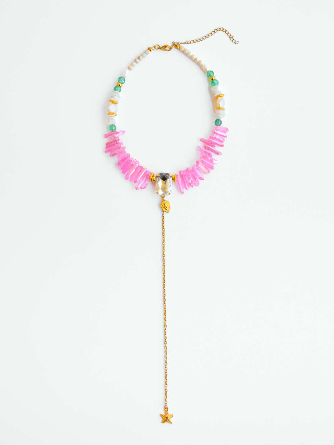 Handgemachte Watermelon Sugar Gold - Halskette l Yasèmia Jewellery Yasèmia