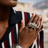 Handgemachter Cinderis Ring versilbert l Yasèmia Jewellery Yasèmia