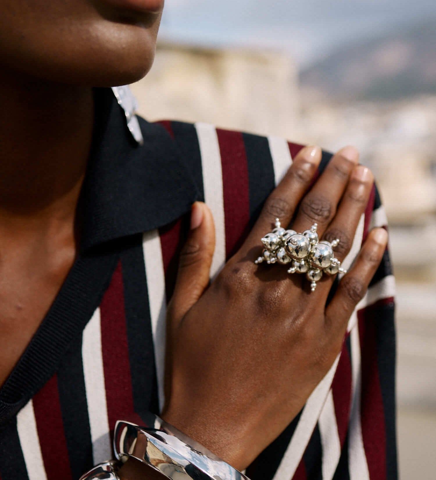 Handgemachter Cinderis Ring versilbert l Yasèmia Jewellery Yasèmia