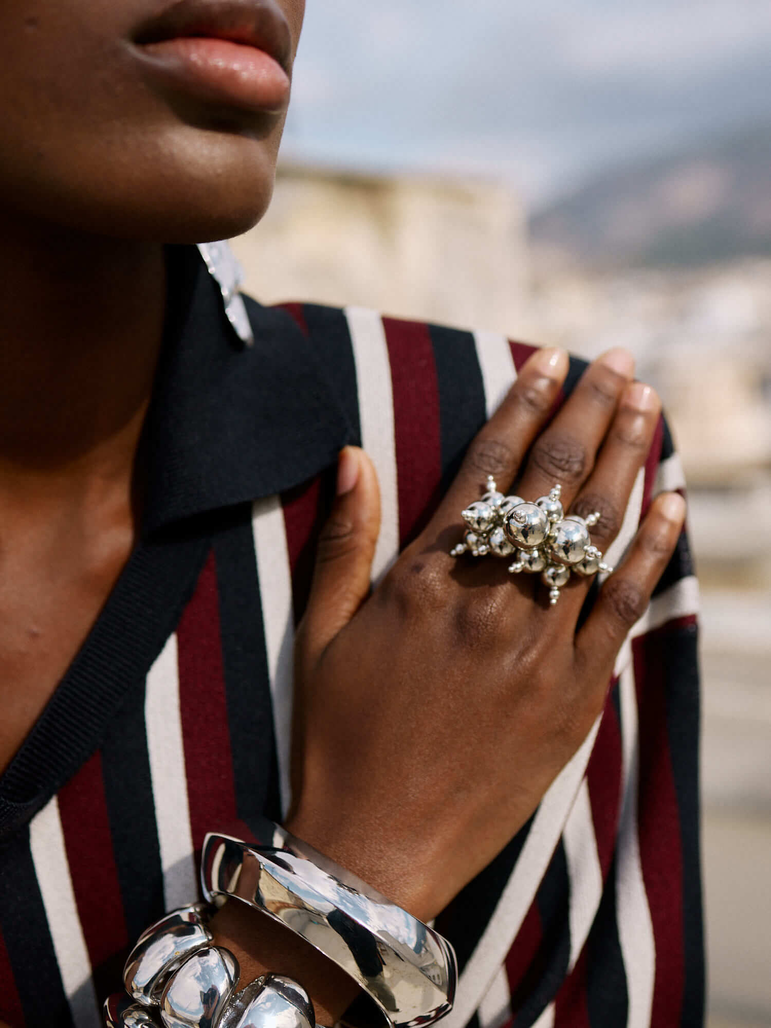 Handgemachter Cinderis Ring versilbert l Yasèmia Jewellery Yasèmia