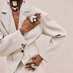 Handgemachter Cinderis Ring versilbert l Yasèmia Jewellery Yasèmia