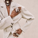 Handgemachter Cinderis Ring versilbert l Yasèmia Jewellery Yasèmia