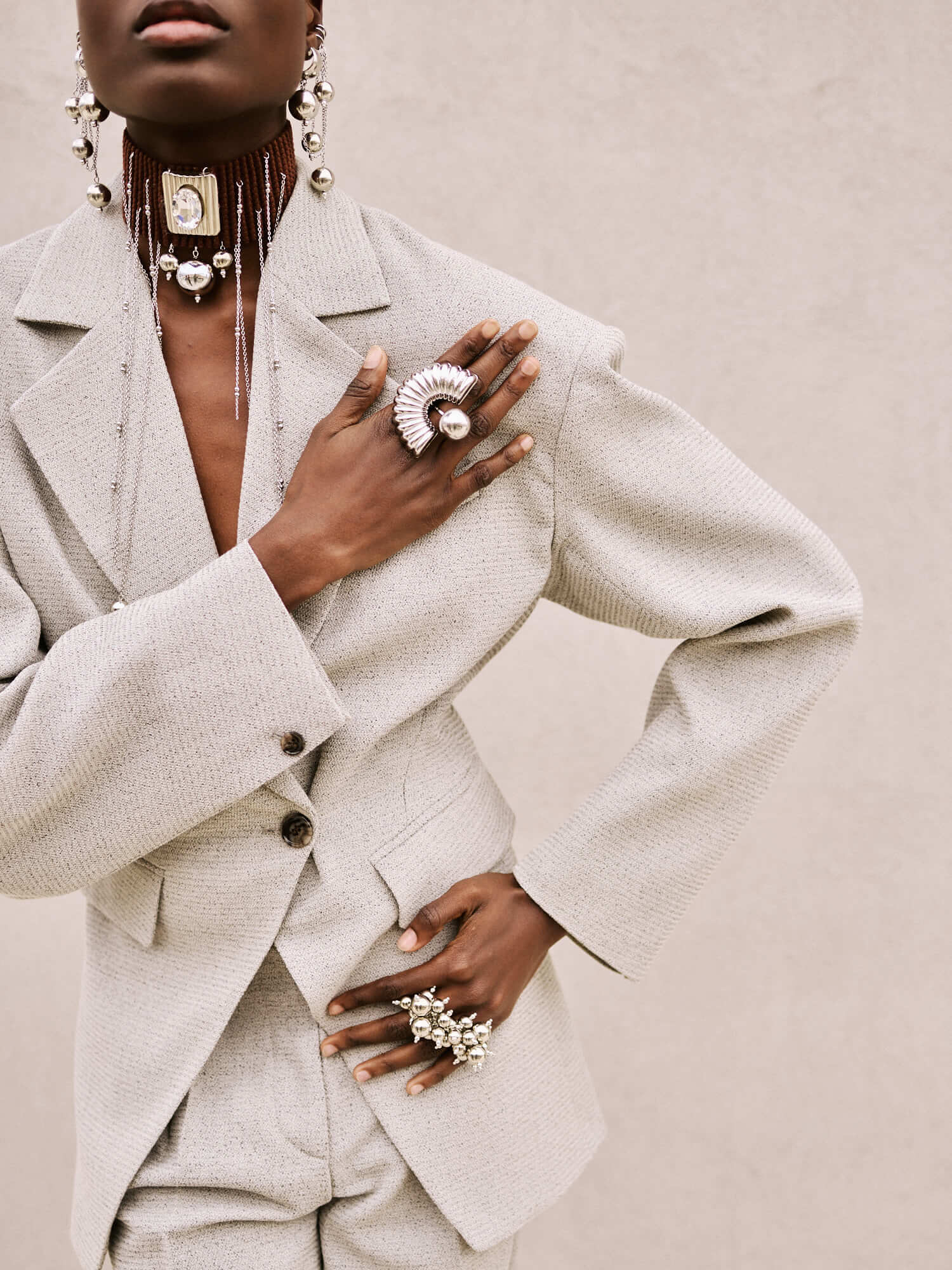 Handgemachter Cinderis Ring versilbert l Yasèmia Jewellery Yasèmia