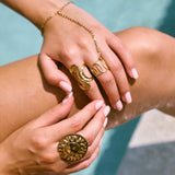 Handgemachter Freya Ring - Armband 24K Vergoldet l Yasèmia Jewellery Yasèmia