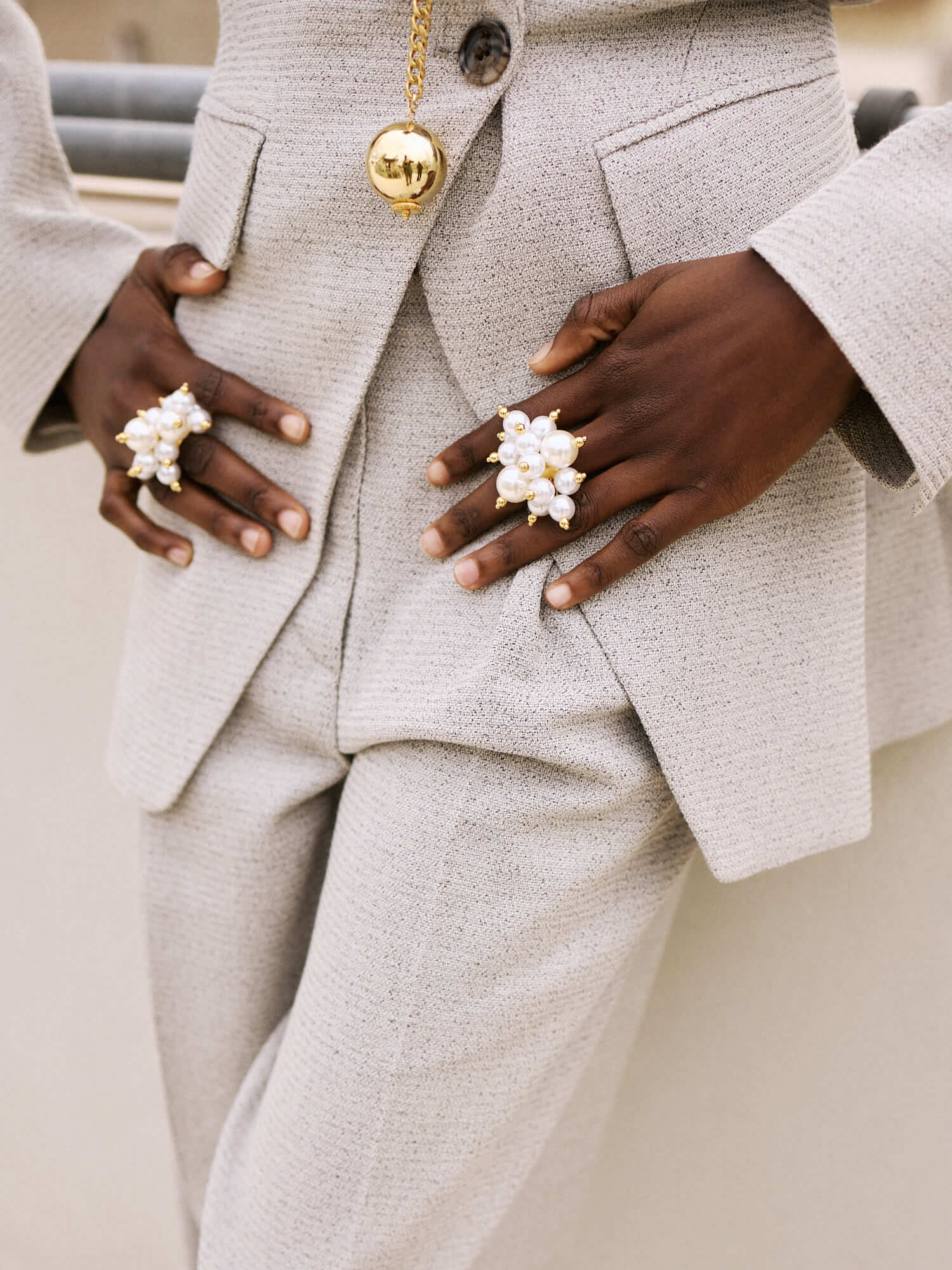 Handgemachter Nimbus Ring vergoldet l Yasèmia Jewellery Yasèmia