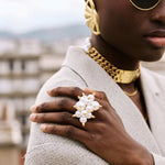 Handgemachter Nimbus Ring vergoldet l Yasèmia Jewellery Yasèmia