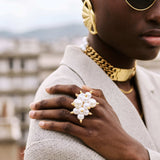 Handgemachter Nimbus Ring vergoldet l Yasèmia Jewellery Yasèmia