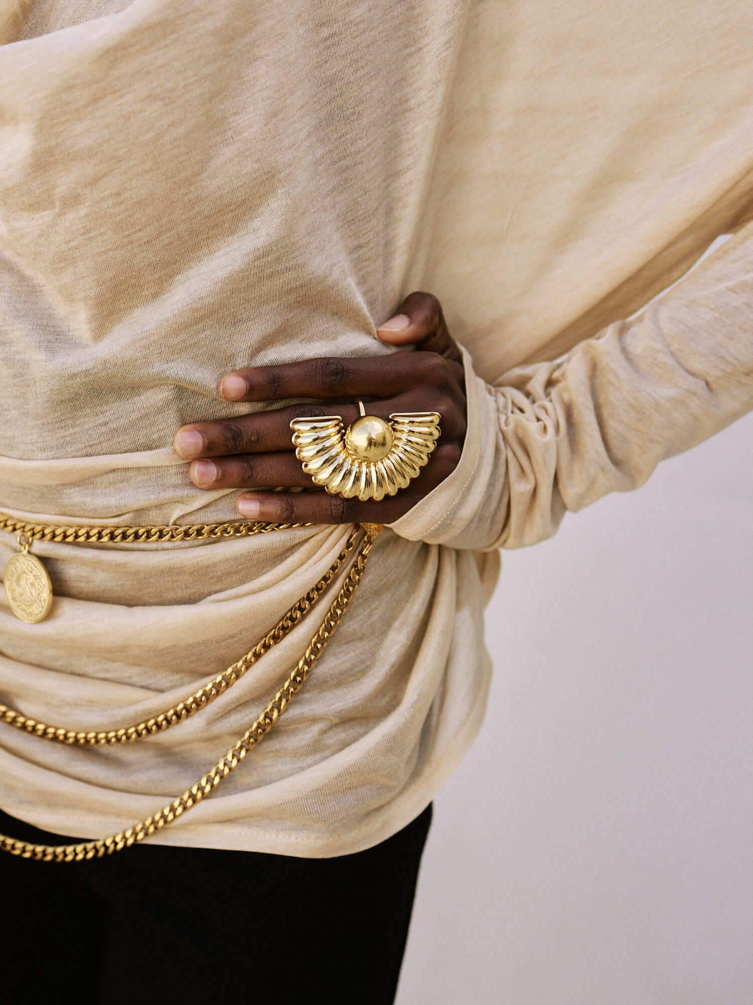 Handgemachter Selini Ring vergoldet l Yasèmia Jewellery Yasèmia