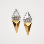 Kraken Ohrringe — 24k Gold & Silber Mixed Metal | Yasèmia Fashion Jewellery Yasèmia