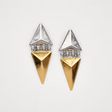 Kraken Ohrringe — 24k Gold & Silber Mixed Metal | Yasèmia Fashion Jewellery Yasèmia