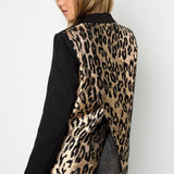 Yasemia Leopardenmuster Statement Blazer Damen Eleganter Leo Look 2025