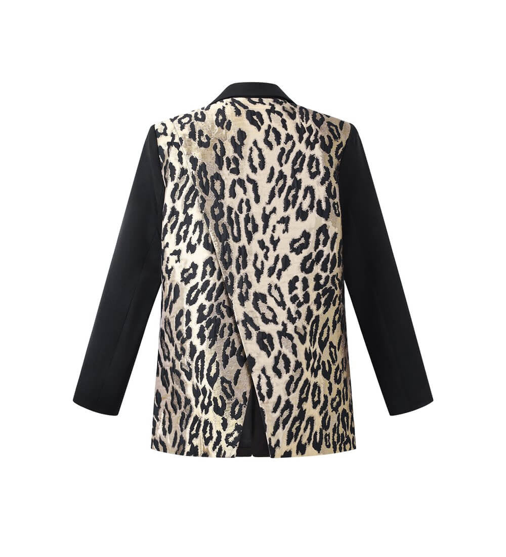 Yasemia Leopardenmuster Statement Blazer Damen Eleganter Leo Look 2025