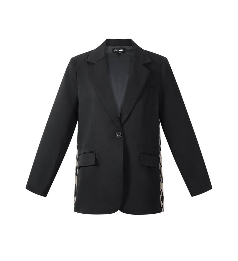 Yasemia Leopardenmuster Statement Blazer Damen Eleganter Leo Look 2025