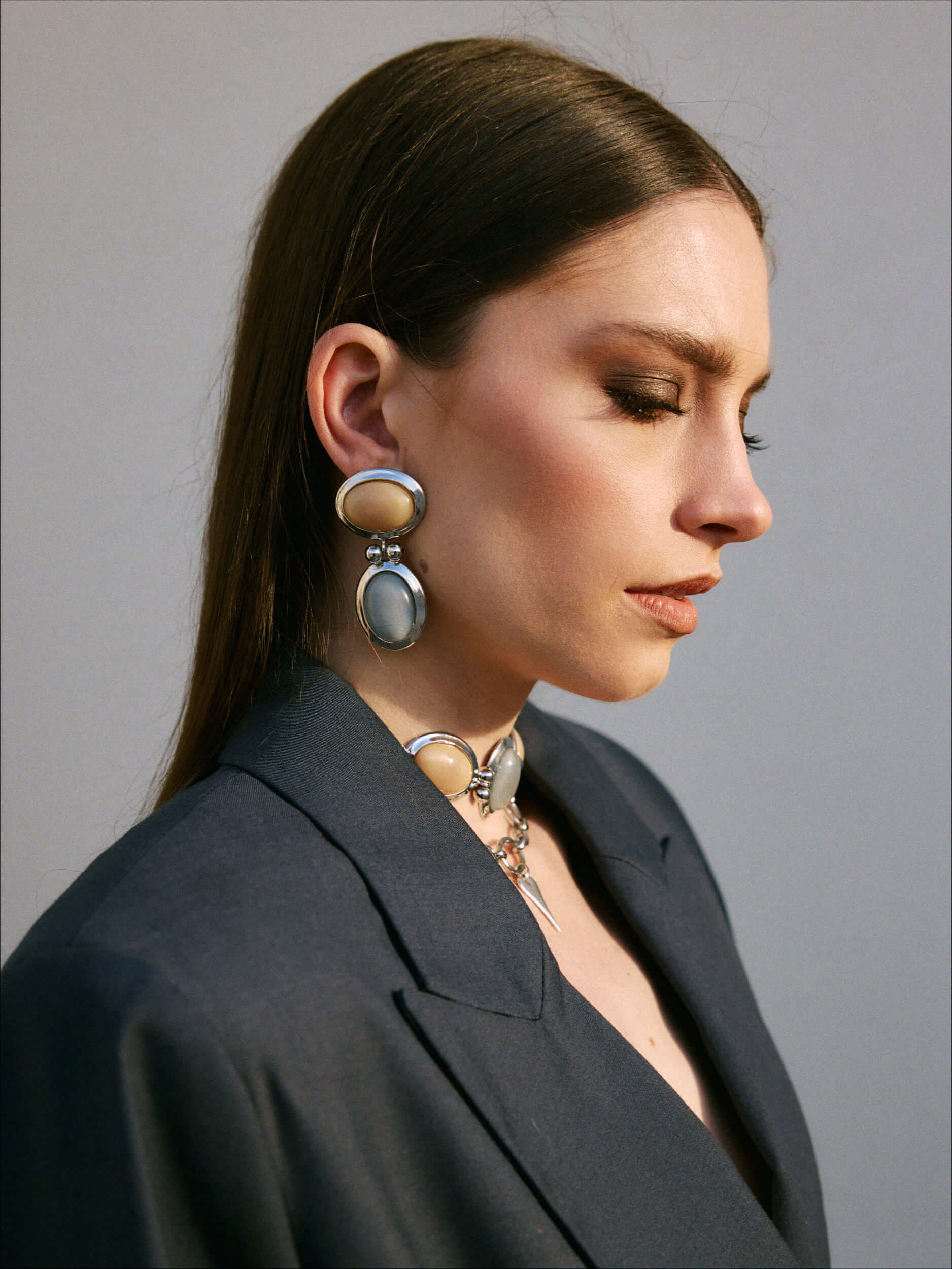 Mist Earrings — Silbervergoldet mit Glas - Cabochons | Yasèmia Fashion Jewellery Yasèmia