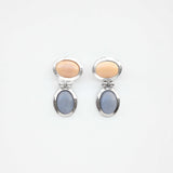 Mist Earrings — Silbervergoldet mit Glas - Cabochons | Yasèmia Fashion Jewellery Yasèmia