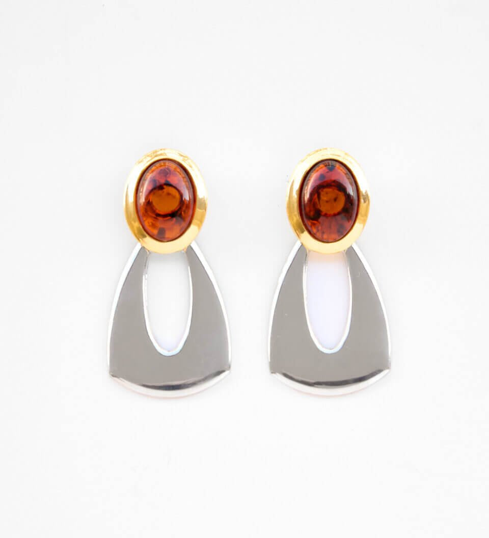 Muse Ohrringe — Vergoldet mit Schildpatt - Cabochon | Yasèmia Fashion Jewellery Yasèmia