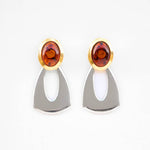 Muse Ohrringe — Vergoldet mit Schildpatt - Cabochon | Yasèmia Fashion Jewellery Yasèmia