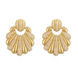Yasemia Schmuck handgemachte Düsseldorf Muscheln Ohrringe Gold und Zirkonia