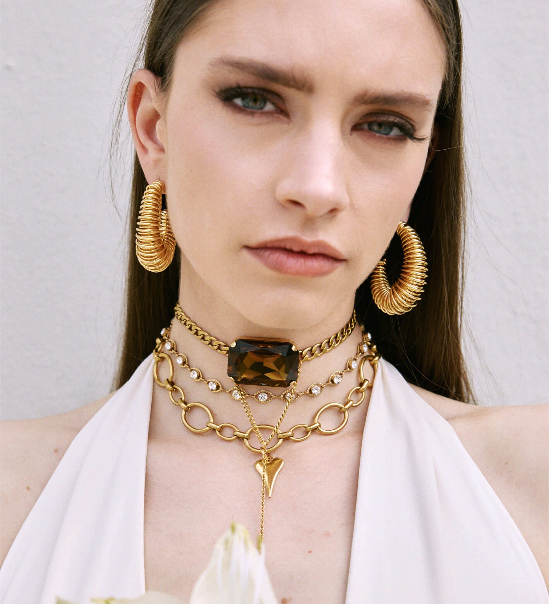 Pulse Necklace Gold – 24k Gold & Herzanhänger | Yasèmia Necklace Yasèmia