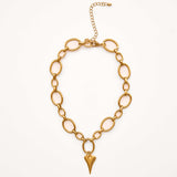 Pulse Necklace Gold – 24k Gold & Herzanhänger | Yasèmia Necklace Yasèmia