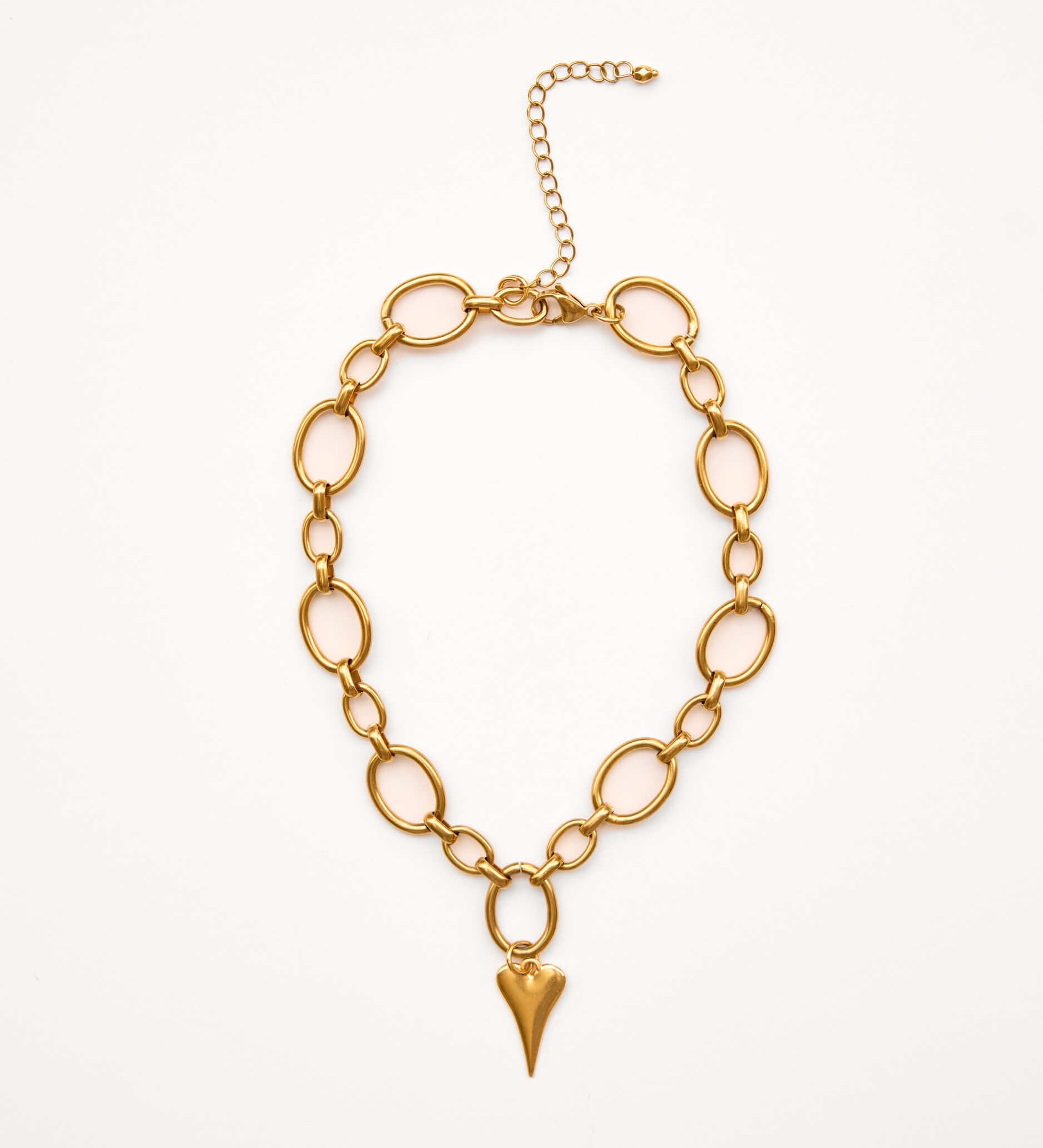 Pulse Necklace Gold – 24k Gold & Herzanhänger | Yasèmia Necklace Yasèmia