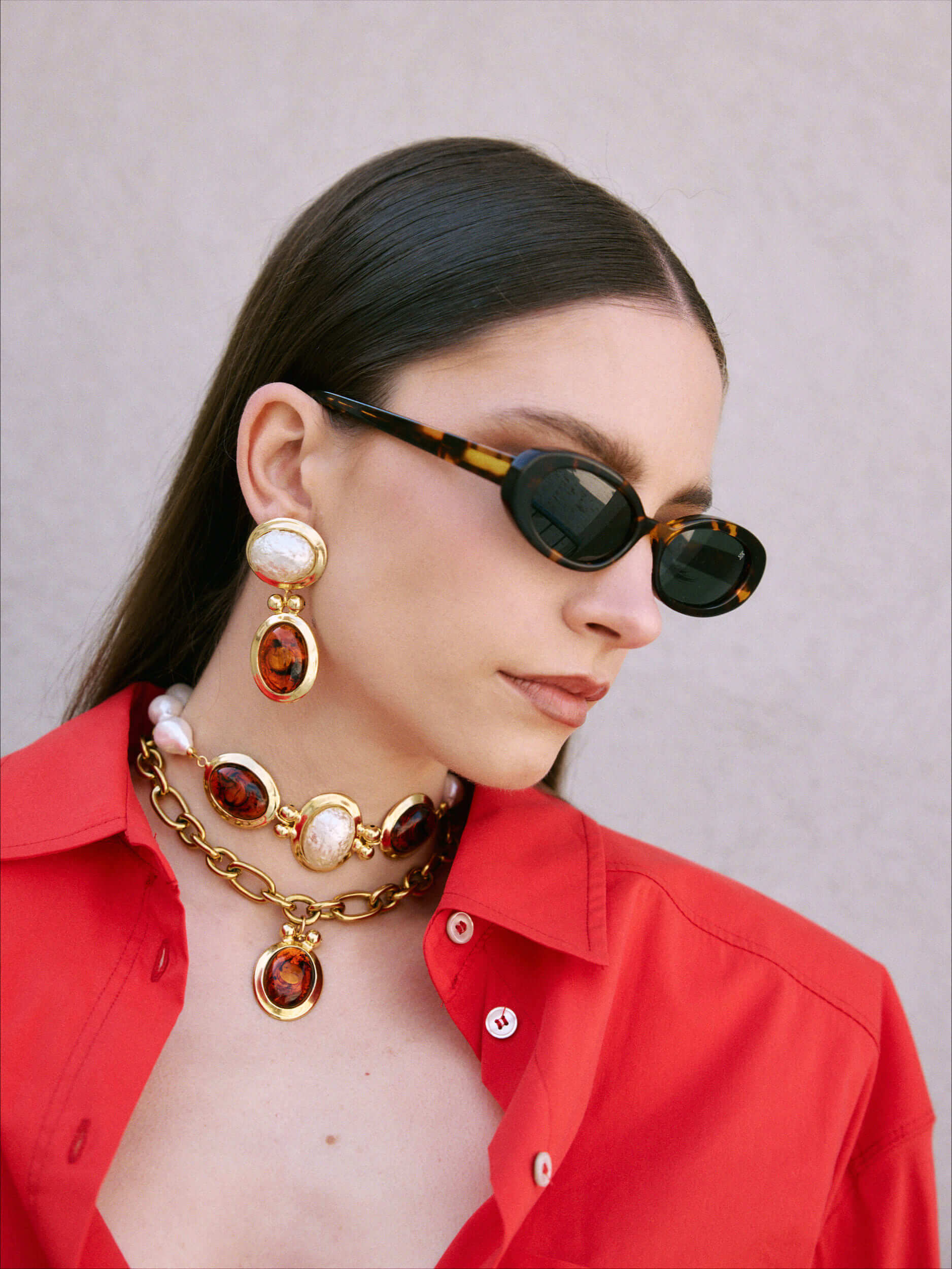 Revive Ohrringe — Vergoldet mit Perlen & Schildpatt | Yasèmia Fashion Jewellery Yasèmia