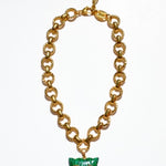 Selva Halskette (Malachite) | Goldene Edelstahlkette mit Türkis Panther-Anhänger – Yasèmia Necklace Yasèmia