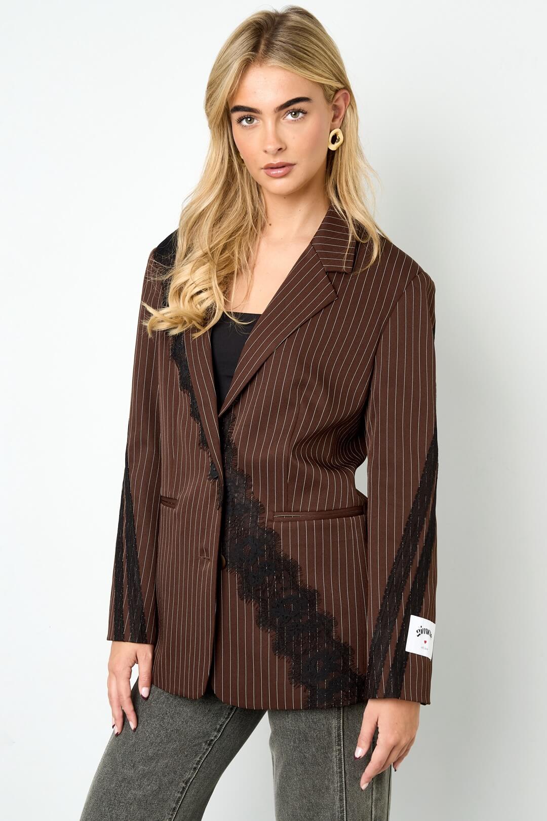 Spitzenblazer Brown | Yasèmia Clothes Yasèmia