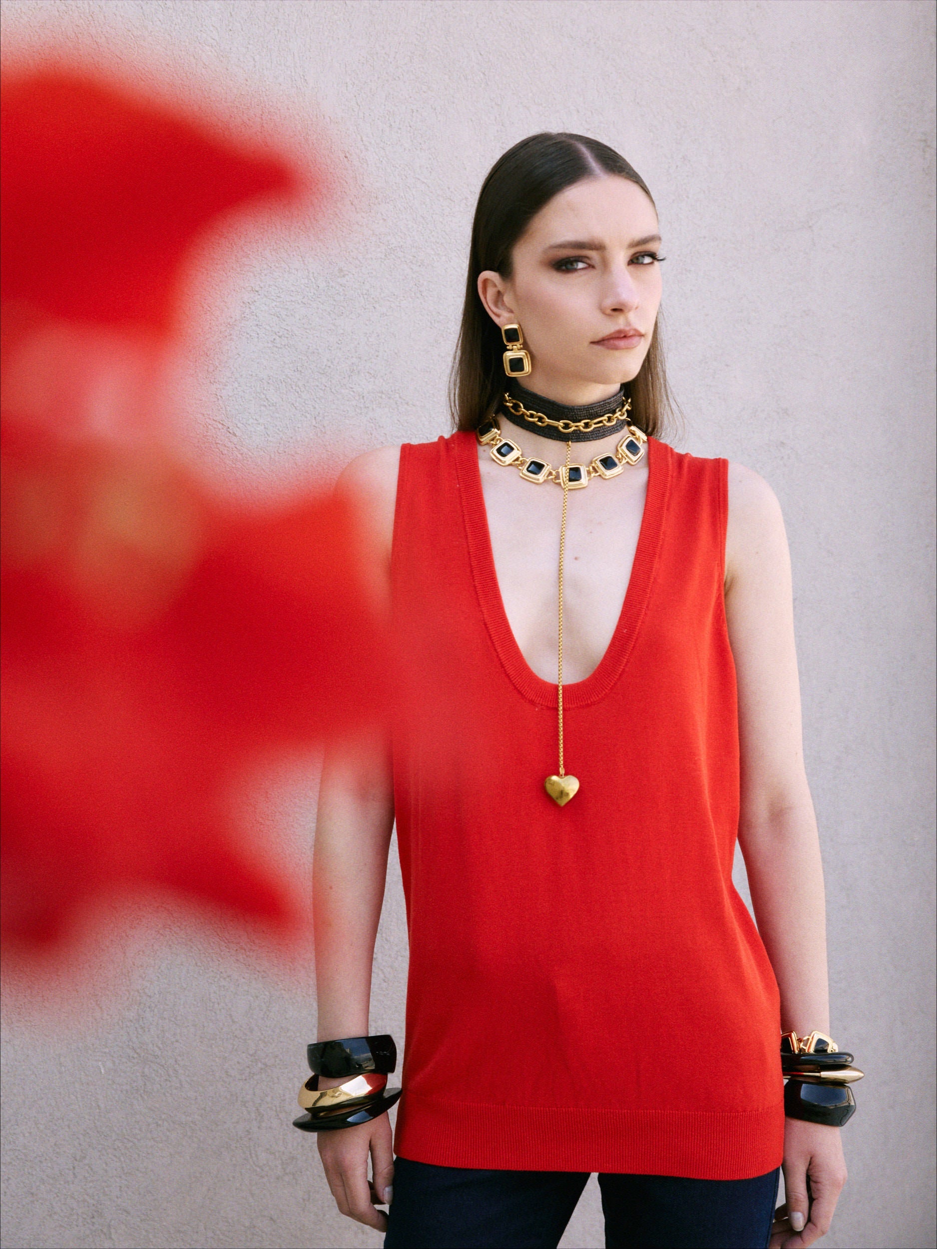 Studio 54 Necklace – 24k Gold Emaille | Yasèmia Necklace Yasèmia