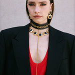 Studio 54 Necklace – 24k Gold Emaille | Yasèmia Necklace Yasèmia