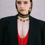 Studio 54 Necklace – 24k Gold Emaille | Yasèmia Necklace Yasèmia