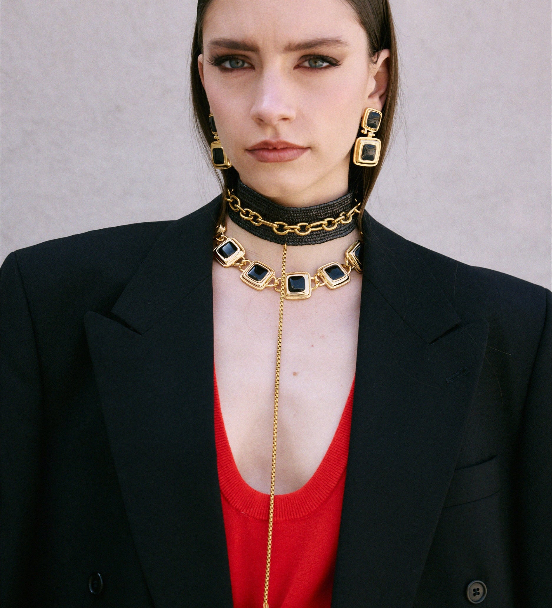 Studio 54 Necklace – 24k Gold Emaille | Yasèmia Necklace Yasèmia