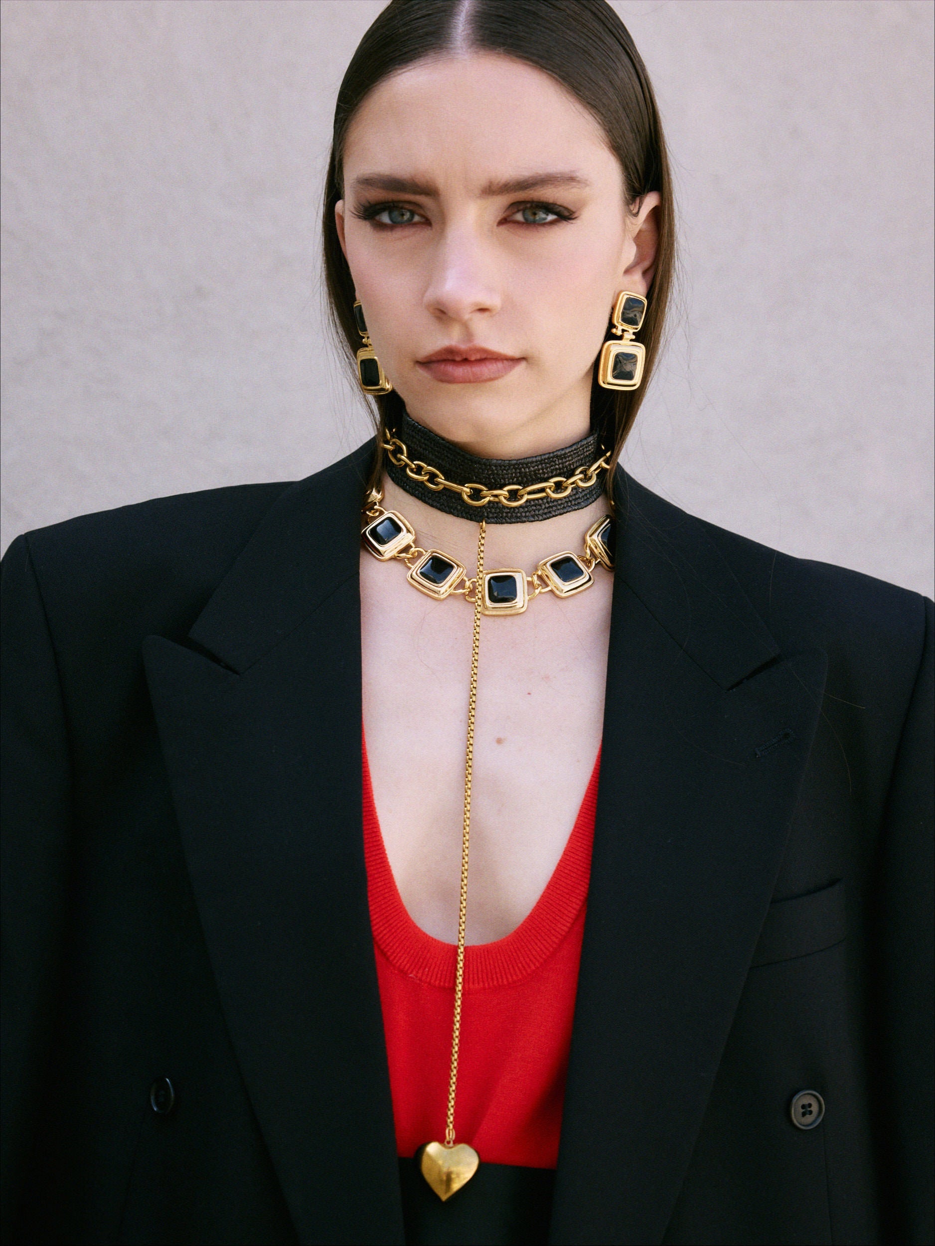 Studio 54 Necklace – 24k Gold Emaille | Yasèmia Necklace Yasèmia