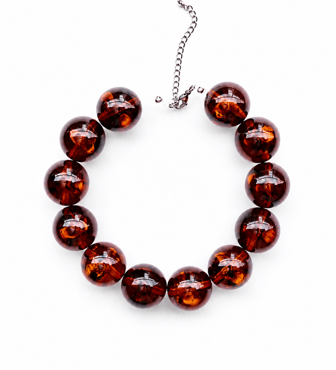 Tortoise Resin Beads Necklace Yasèmia