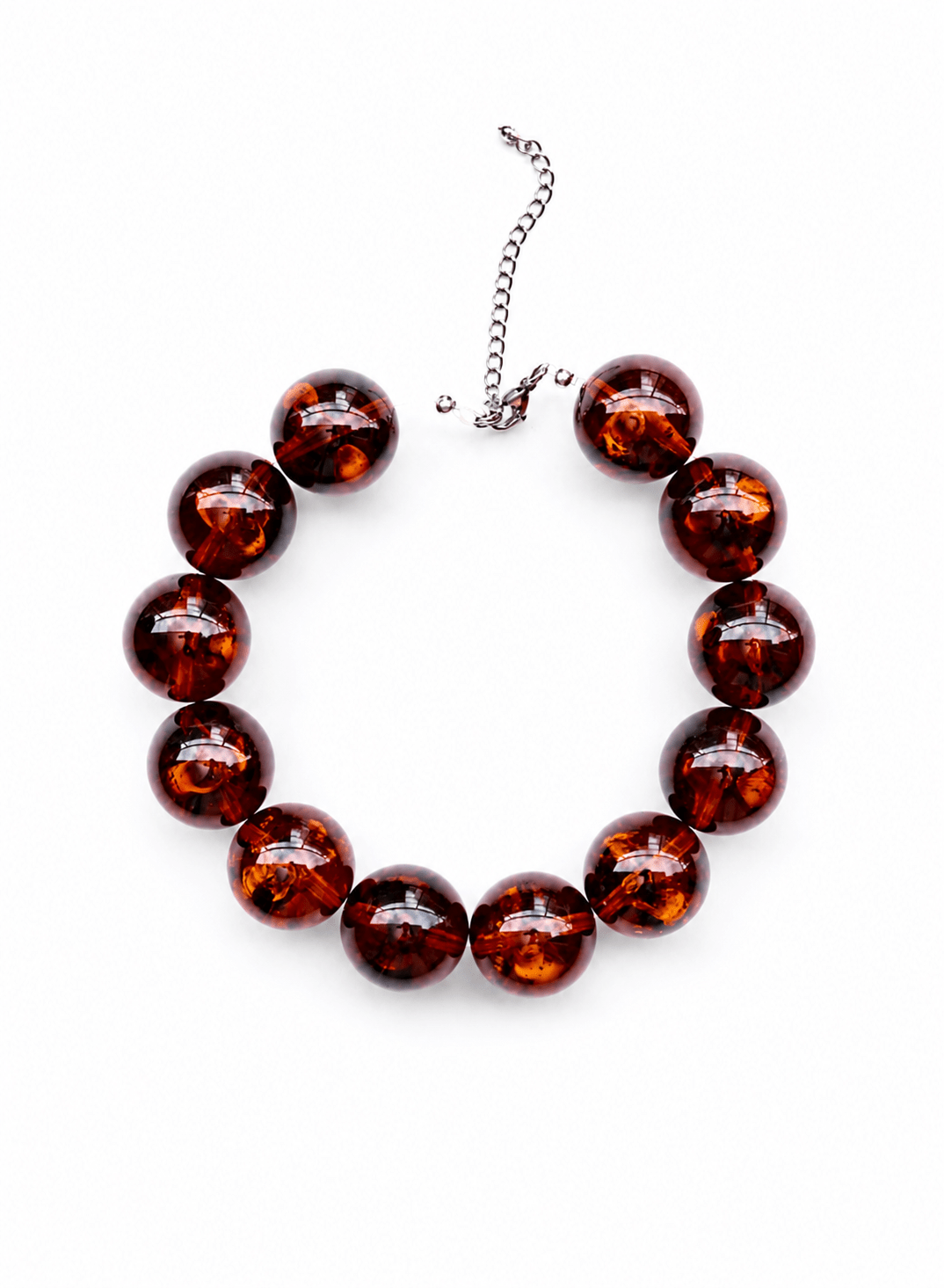 Tortoise Resin Beads Necklace Yasèmia