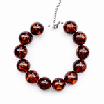 Tortoise Resin Beads Necklace Yasèmia