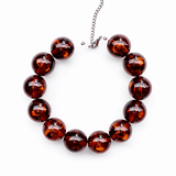 Tortoise Resin Beads Necklace Yasèmia