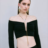 Trinity Drop Necklace – Gold, Silber & Preciosa Kristall | Yasèmia Necklace Yasèmia