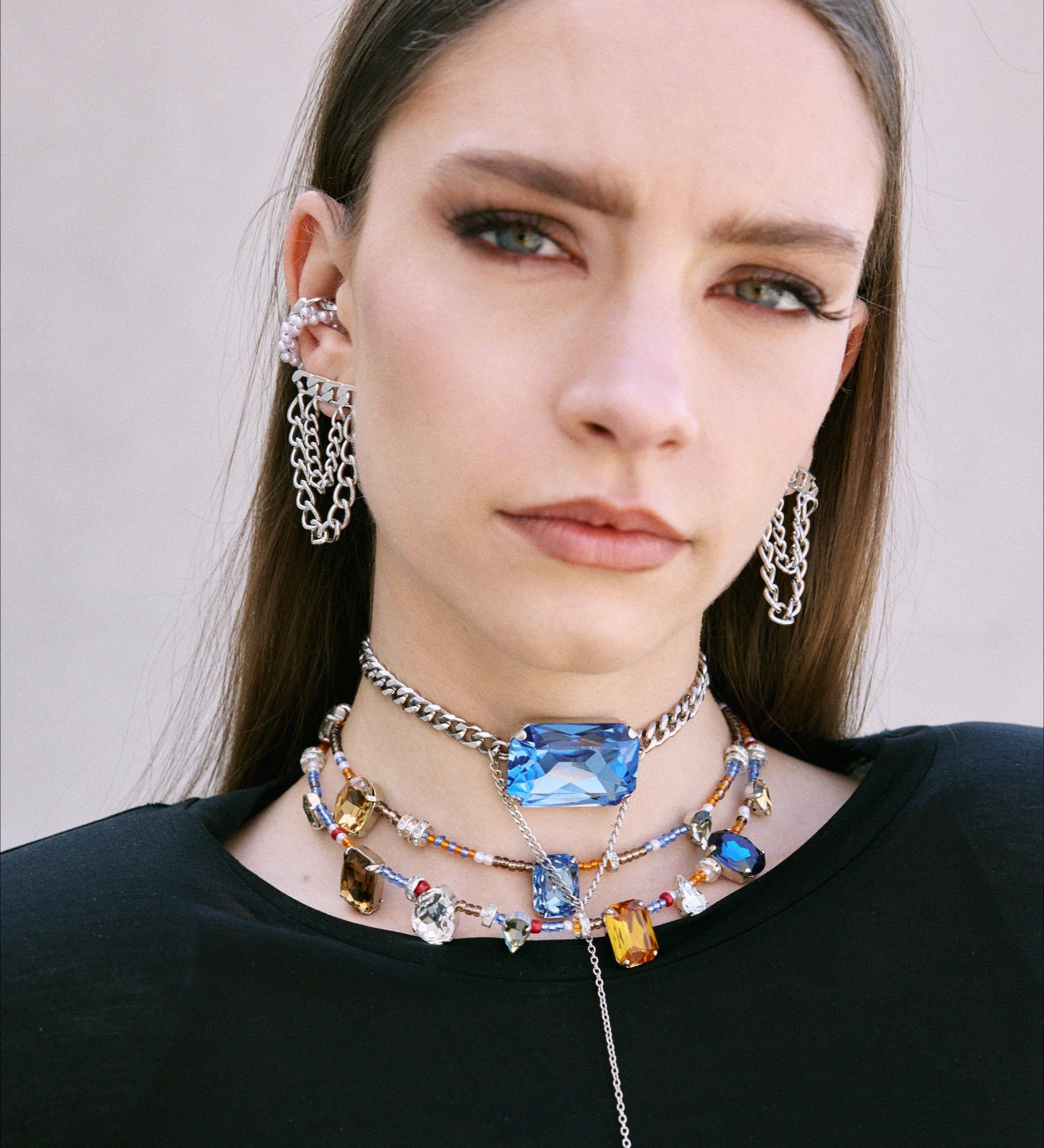 Vitro Necklace – Bunte Perlen & Preciosa Kristalle | Yasèmia Necklace Yasèmia
